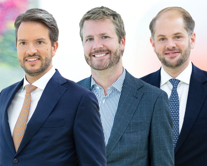 Picture of Patrick Robadey, Alexander Metzger and James Morton.