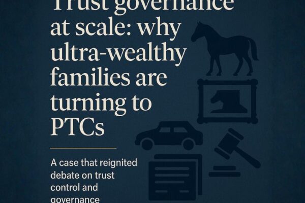 Picture of text Trust governance at scale: why ultra-wealthy families are turning to PTCs