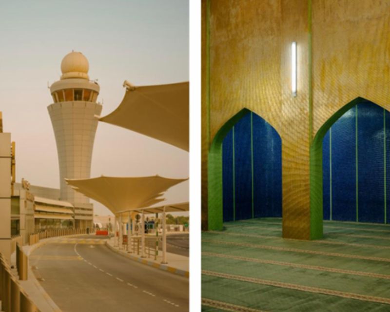 Picture of Terminal 1, Zayed International Airport, for its landmark debut in the Middle East.