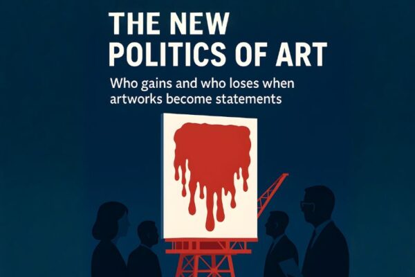 politics of art .Anish Kapoor paints onto an active Shell platform in the remote North Sea. The artwork, called BUTCHERED,