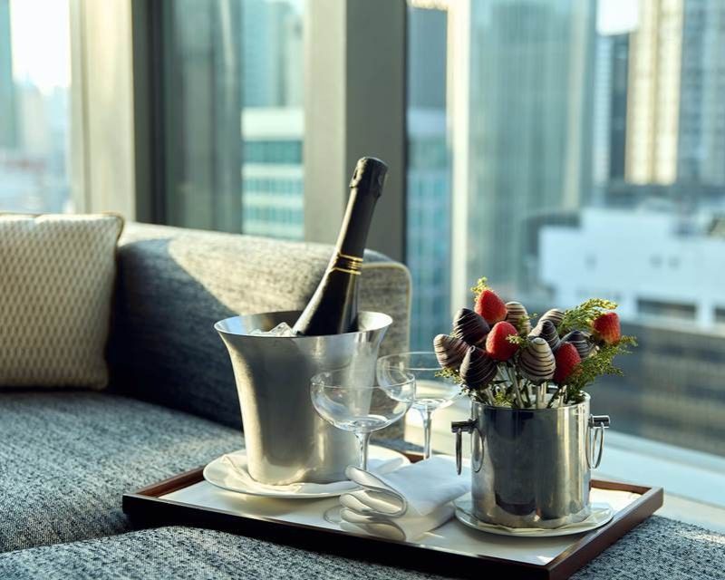 picture of Standing 30-storeys tall on Lockhart Road in the heart of eclectic Wan Chai, the elegant hotel’s “The Love Chapter” package offers couples a stay in one of the hotel’s luxurious rooms or suites inclusive of daily breakfast for two, a bottle of Prosecco and a chocolate strawberry bouquet.