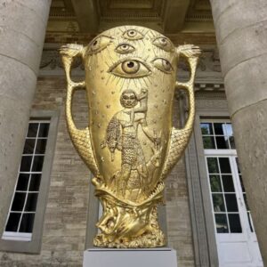 Hew Locke, 'Gilt' at Compton Verney. Gilt was originally commissioned by The Metropolitan Museum of Art in 2022