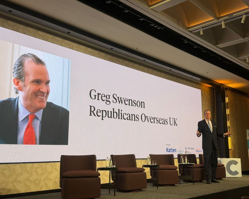 Picture of Keynote Speaker – Greg Swenson – Chairman of Republicans Overseas UK 