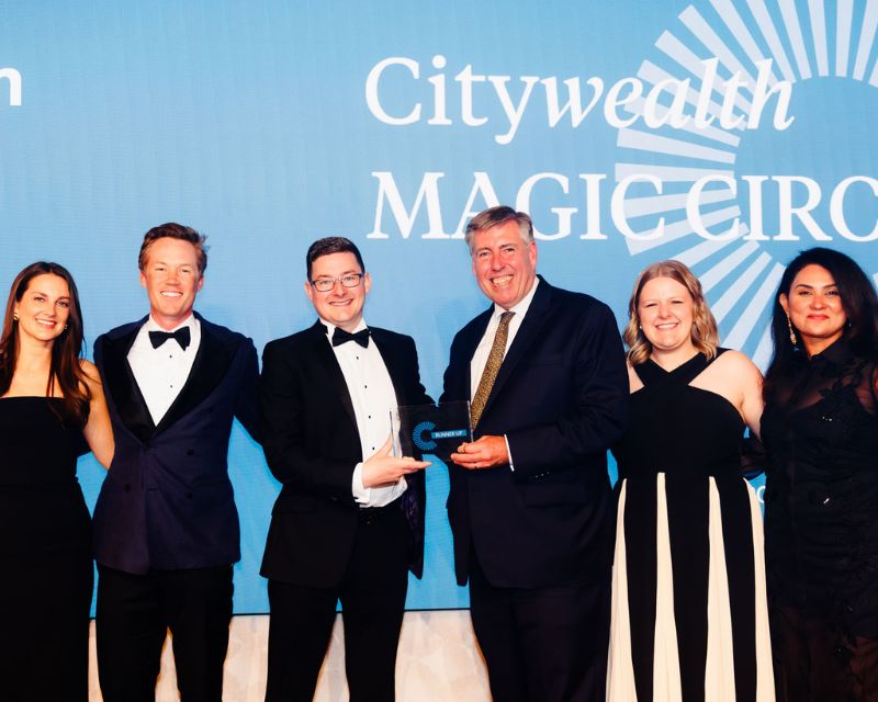 Picture of David James Wealth team at Citywealth Magic Circle Awards 2026