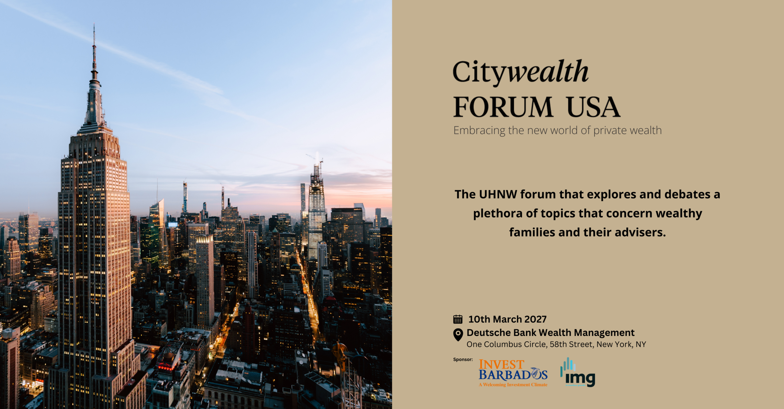 Picture of Citywealth Forum USA banner