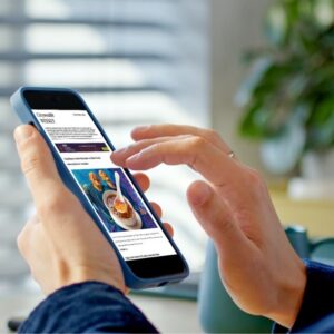 Picture of mobile and newsletter
