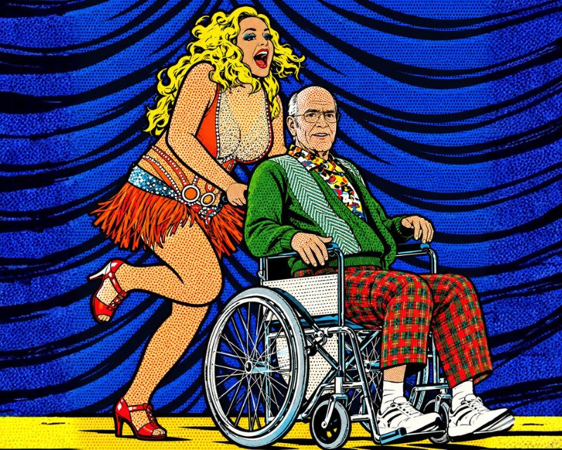 Picture of woman pushing an old man in wheelchair for article on best and worst laws in private client tax and family law global